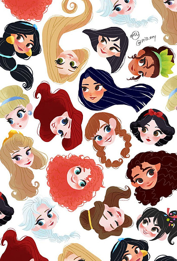 ミオチ on Twitter. disney princess, Disney , Disney characters, Cute Disney Princess HD phone wallpaper