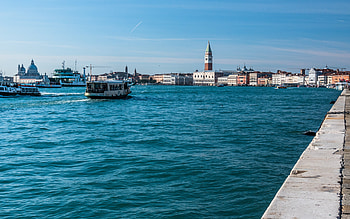 Venice, ships, Doges Palace, Venice skyline, Venice cityscape, bay, Italy HD wallpaper