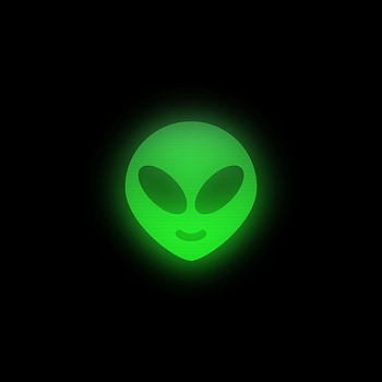 Radiant Alien, amoled, black, dark, minimalist, space HD phone wallpaper
