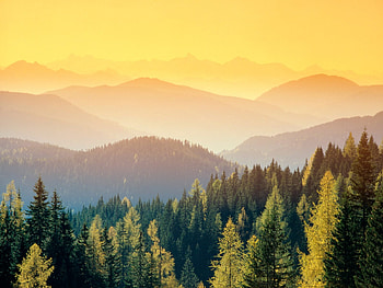 Hill sunset, hills, nature, horizont, sunset, mountain HD wallpaper