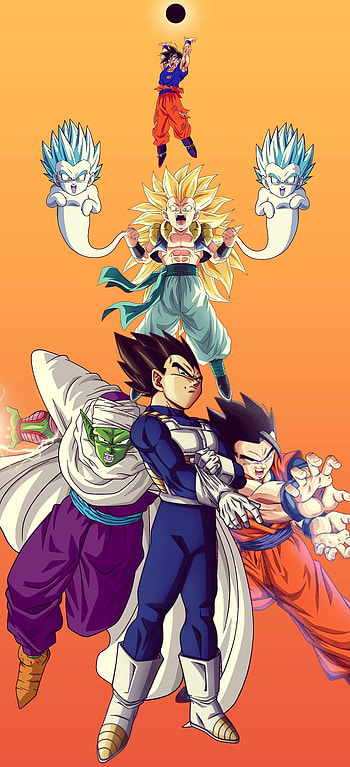 Dragon Ball Z BU S21, gotenks, piccolo, vegeta, gohan, goku, samsung S21 HD phone wallpaper