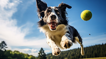 Energetic Border Collie Chasing Ball - Dog, border collie, Animal, dog HD wallpaper