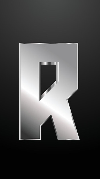 R Name Ka, Silver Letter HD phone wallpaper