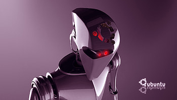 ubuntu-robot, window HD wallpaper