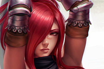 Red head warrior, Micro Cabbia art, Fairy Tail HD wallpaper