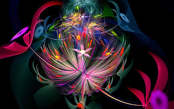 Abstract, Patterns, Bright, Lines, Fractal HD wallpaper