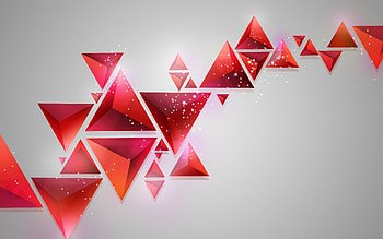 Pyramids, Abstract Shapes HD wallpaper