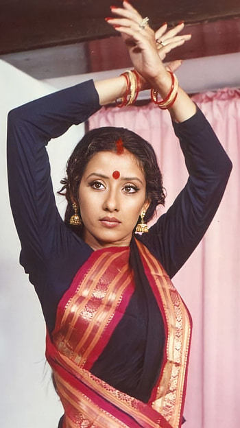 Manisha Koirala, bollywood actress, vintage HD phone wallpaper