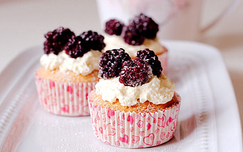 Food, Cookies, Cake, Berry HD wallpaper