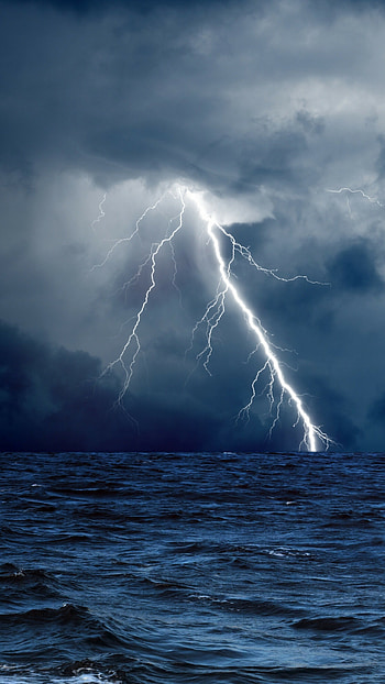 lightning , High-quality visuals, Stunning details, Impressive atmosphere HD phone wallpaper