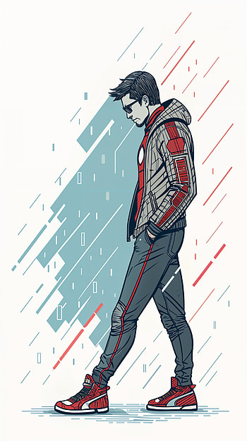 Minimalist Comic : Dynamic Urban Vibes, Minimalist Comic, urban HD phone wallpaper