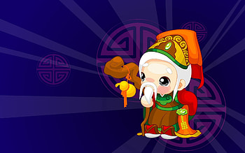 Vector, China, Old Man, Costume, Wise HD wallpaper