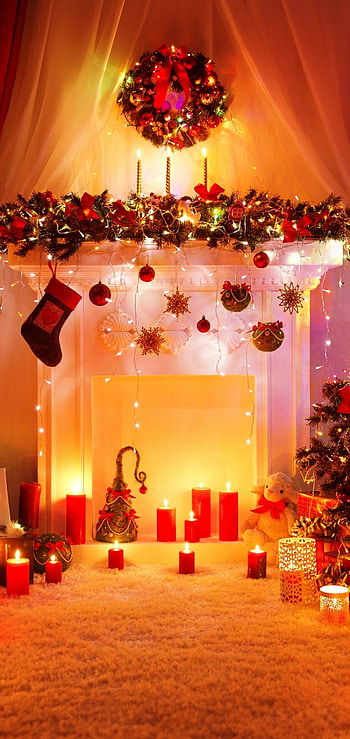 gift, christmas lights, christmas ornaments, candle, christmas tree, holiday, Christmas HD phone wallpaper