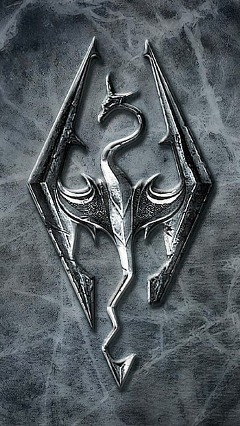 Dragonborn Logo, Skyrim HD phone wallpaper