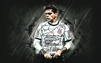 Fagner, Corinthians, Brazilian footballer, portrait, white stone background, Serie A, Italy, Fagner Conserva Lemos HD wallpaper