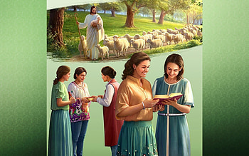 Good Shepherd and His Herd, Christ, sheep, Jesus, Bible, people, herd HD wallpaper