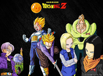 dragon ball z androides, vegeta, android, trunks, dragonballz, dbz, cell HD wallpaper