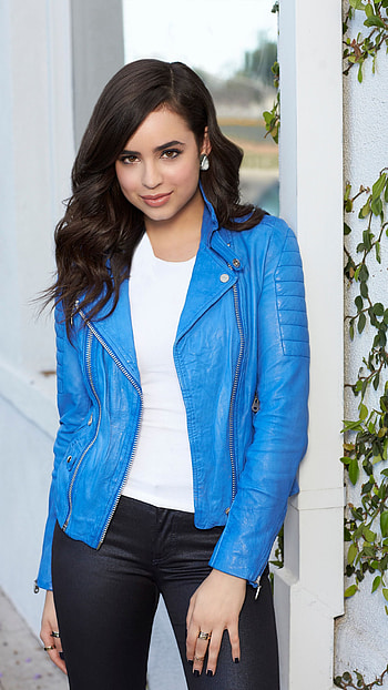 Sofia Carson, hollywood actress, model, blue HD phone wallpaper