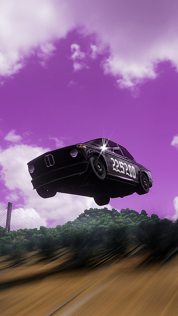 BMW, bmw turbo 2002, 1974 bmw, 225200, nane, turbo car, purple sky HD phone wallpaper