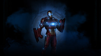 Iron man, dark, artworks HD wallpaper