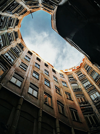 Sky, Architecture, Clouds, Building, Miscellanea, Miscellaneous HD phone wallpaper
