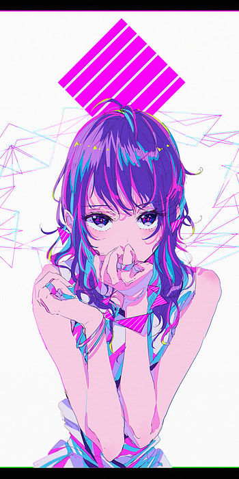 Vibrant Anime Vibes: Original , Anime, Original HD phone wallpaper
