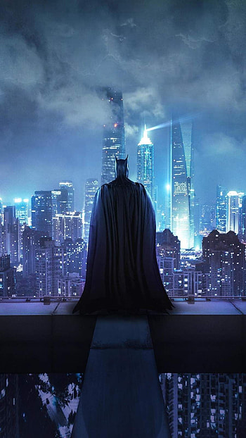 Batman Standing on the Rooftop . Batman , Batman poster, Batman, Batman Arkham City HD phone wallpaper