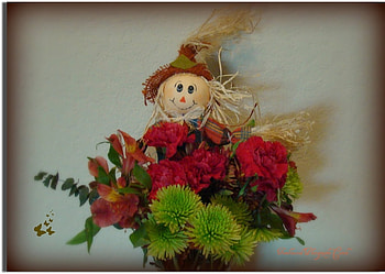 Fall Bouquet, basket, still life, bouquet, fall HD wallpaper