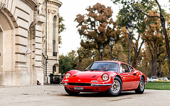 Ferrari, Cars, Front View, Gt, Dino, 206 HD wallpaper