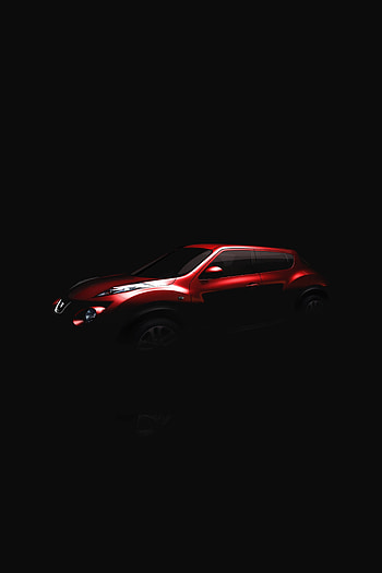 Nissan Juke, red car, portrait HD phone wallpaper