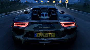 porsche, automotive lighting, vehicle registration plate HD wallpaper