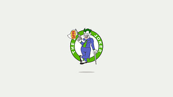 Joker Minimal Logo , joker, superheroes, minimalism, minimalist, behance HD wallpaper