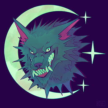 Art, Aggression, Grin, Wolf HD phone wallpaper