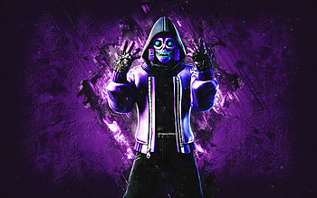 Fortnite Trance Mezmer Skin, Fortnite, main characters, purple stone background, Trance Mezmer, Fortnite skins, Trance Mezmer Skin, Trance Mezmer Fortnite, Fortnite characters HD wallpaper