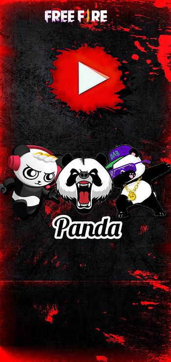 PANDA GAMEPLAY, red, art HD phone wallpaper