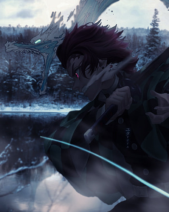 Demon Slayer, art, anime HD phone wallpaper