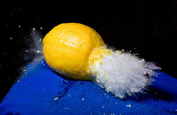 High-Speed Lemon , bullet, lemon, , high, speed HD wallpaper