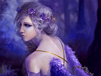 Fantasy Women, blue, women, girl, Fantasy HD wallpaper