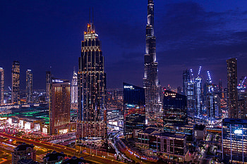Cities, Building, Lights, View From Above, Night City, Skyscrapers HD wallpaper