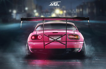 Mazda Rear , mazda, cars, artist, arstation HD wallpaper