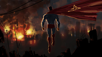 Superman Up Artwork, superman, superheroes, artwork, deviantart HD wallpaper