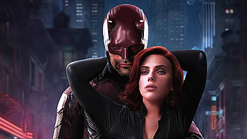 Daredevil And Black Widow , daredevil, black-widow, superheroes, artist, artwork, digital-art HD wallpaper