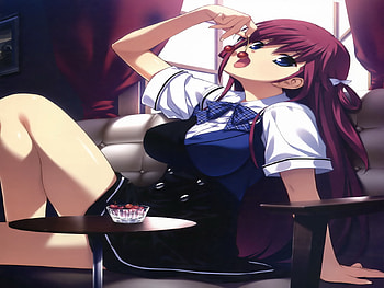 Cherry Beauty, grisaia no kajitsu, game, wall, cg art, girl, new, beauty HD wallpaper
