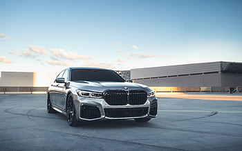 BMW 7, G11, 2022, front view, exterior, luxury sedan, BMW 750Li, gray BMW 7 Series, German cars, BMW HD wallpaper