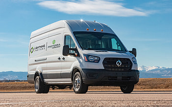 Lightning Electric Transit, road, cargo transport, 2021 cars, cargo van, electric vans, commercial vehicles, LKW, Lightning Electric HD wallpaper