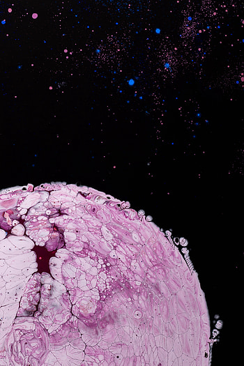 Abstract, Pink, Paint, Stains, Spots, Points, Point, Circle HD phone wallpaper