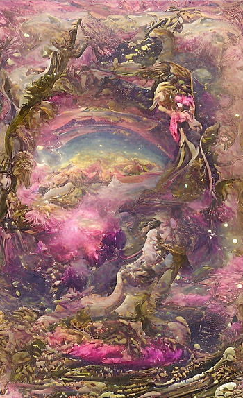 Cosmic Rainbow AI ART, aesthetic, digital, pink, design, purple HD phone wallpaper