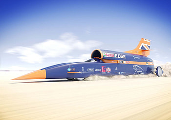 Bloodhound SSC, Custom, Speed, Blue, Record HD wallpaper