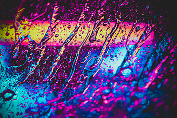 Abstract, Drops, Multicolored, Motley, Surface HD wallpaper