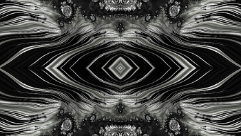 Trippy Psychedelic Fractal, trippy, psychedelic, aesthetic, white, black, Abstract, fractal, abstract black HD wallpaper